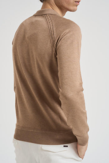 Polo uomo cammello - 3