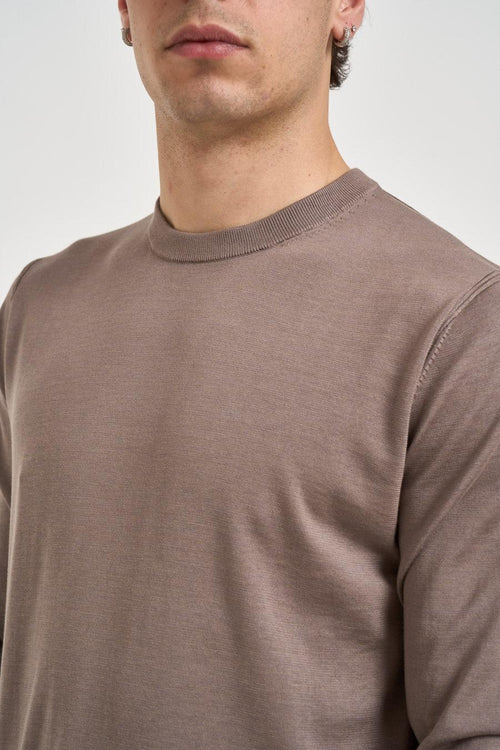 Maglia uomo girocollo tortora - 2