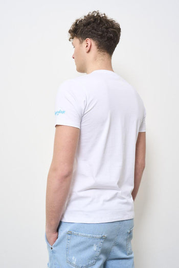 T-shirt uomo girocollo bianca - 4