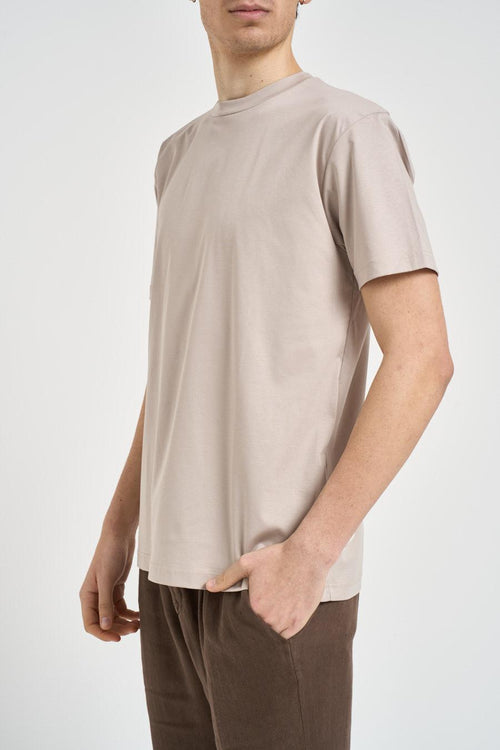 T-shirt uomo girocollo beige - 2
