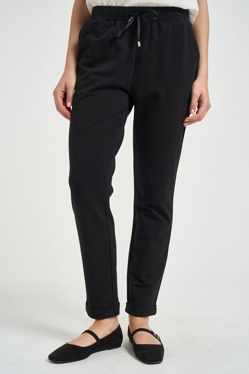 Pantalone donna tuta nero