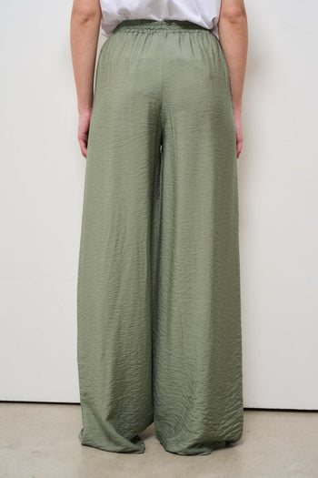 Pantalone donna fluido verde - 5