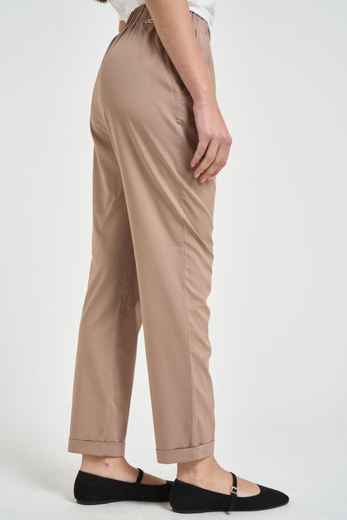 Pantalone donna tuta mandorla - 2
