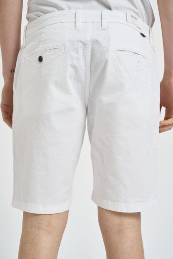 Bermuda uomo in cotone bianco - 3