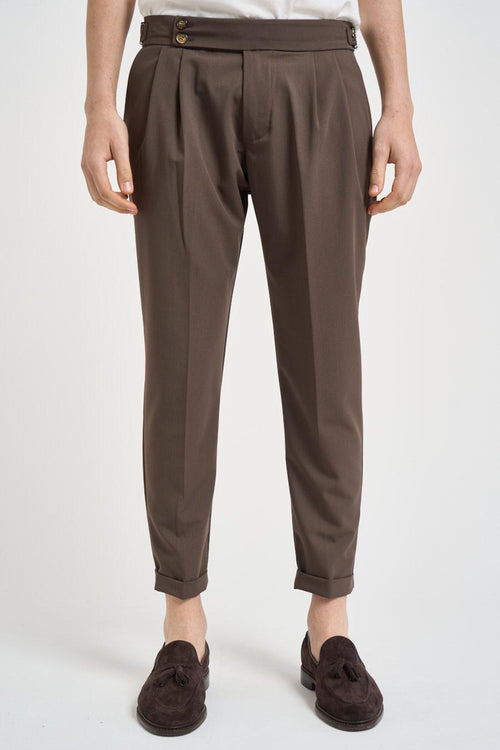 Pantalone uomo sartoriale marrone - 2