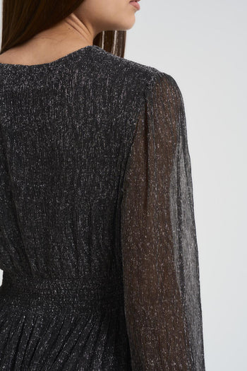 Abito donna in lurex nero - 4