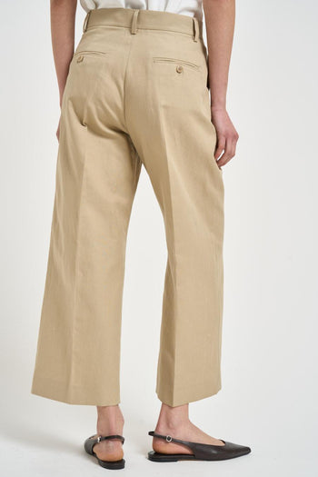 Pantalone donna dritto beige - 4