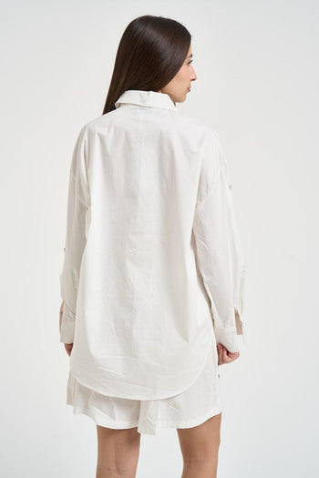 Completo donna con strass bianco - 3