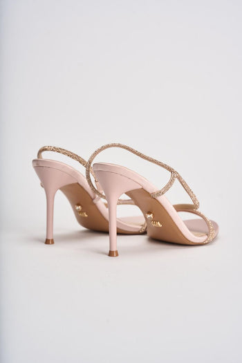 Sandalo donna Flamenco rosa cipria - 5
