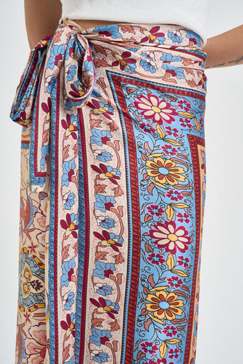 Gonna pareo donna fantasia multicolor - 5