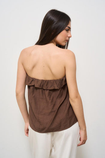Top donna marrone - 3
