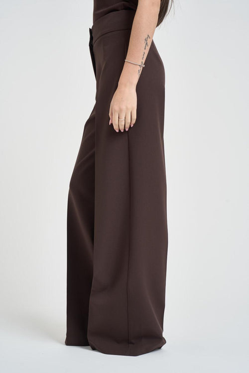 Pantalone donna gamba larga moro<BR/> - 2