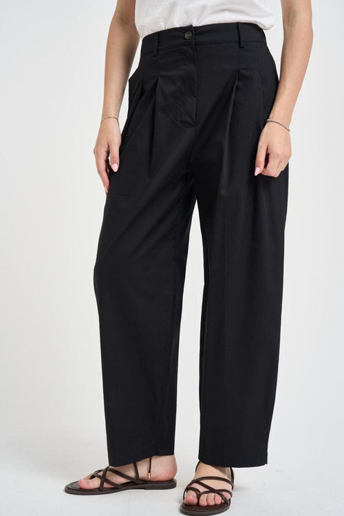 Pantalone donna carrot fit nero - 1