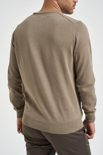 Maglia uomo girocollo tortora - 3