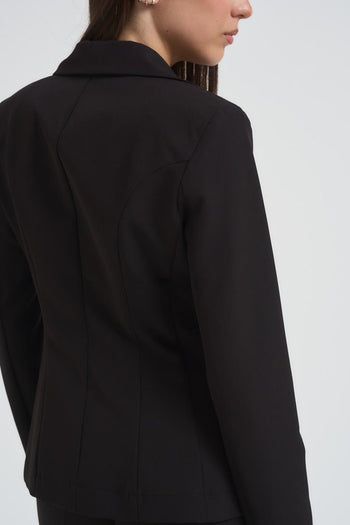 Giacca donna monopetto nera - 7