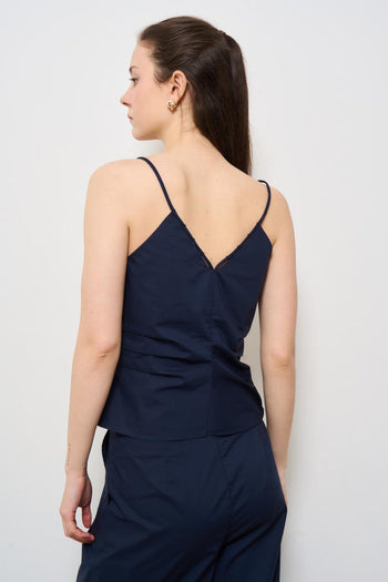 Top donna blu notte - 4