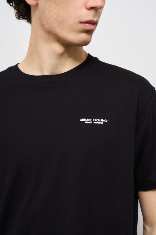 T-shirt uomo girocollo nera - 2