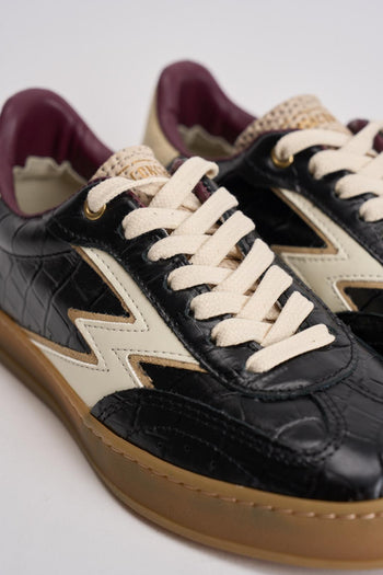 Sneakers donna coccodrillo marroni - 4