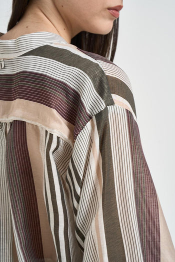 Blusa donna fantasia a righe - 6