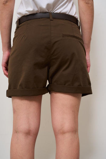 Shorts donna marrone - 4