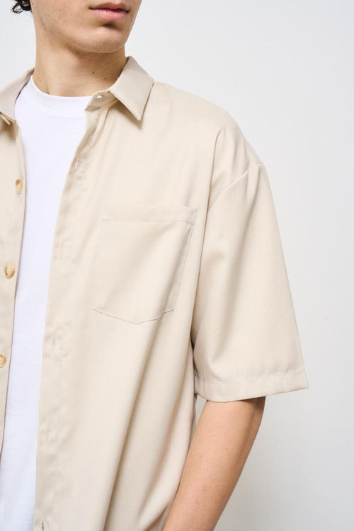 Camicia uomo crema - 2