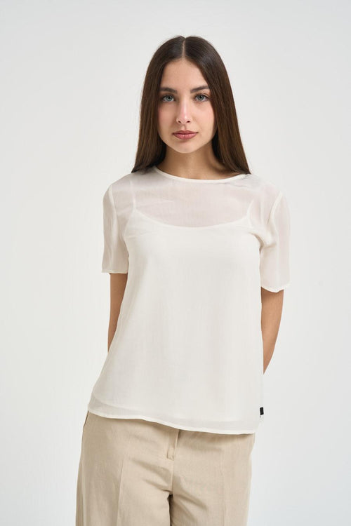Blusa donna panna
