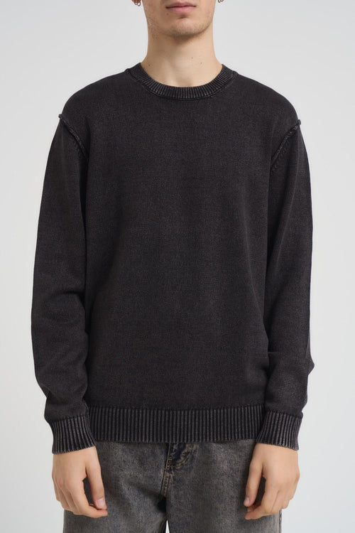 Maglia uomo girocollo grigio nera