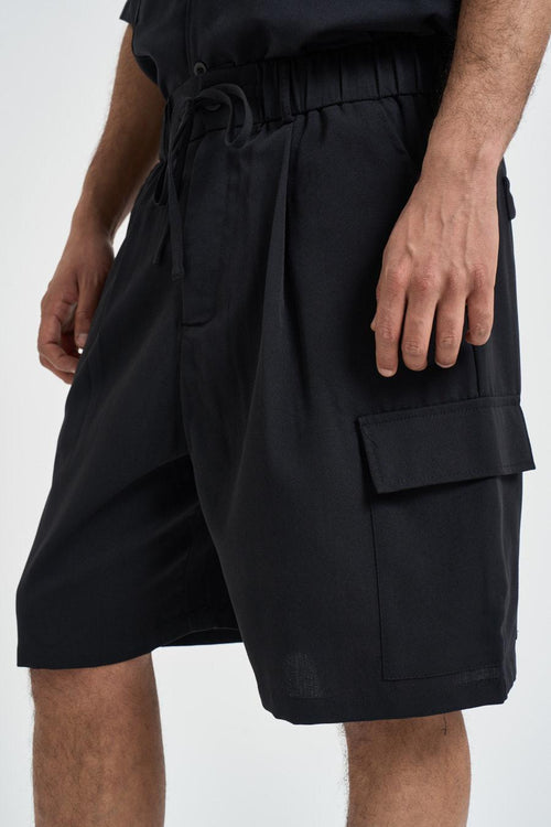 Bermuda uomo cargo nero - 2