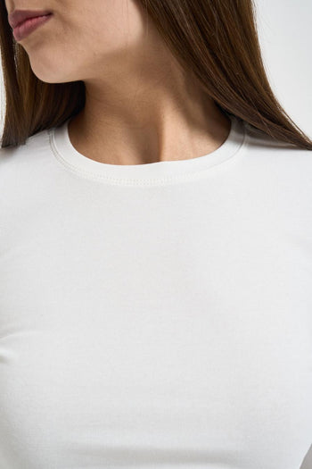 Top donna cropped bianco<BR/> - 3