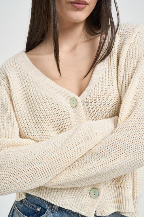 Cardigan donna panna - 2