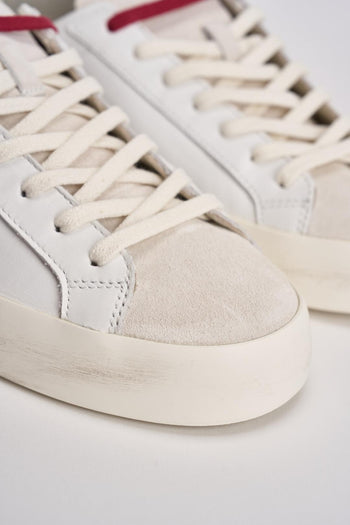 Sneakers uomo Hill Low bianca e beige - 4