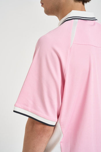 Polo uomo sportiva Football rosa - 5