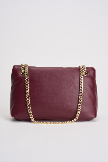 Borsa donna in ecopelle bordeaux - 5