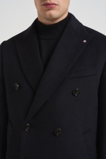 Cappotto uomo doppiopetto nero - 4