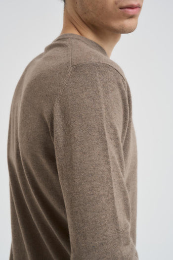 Maglia uomo girocollo tortora - 4