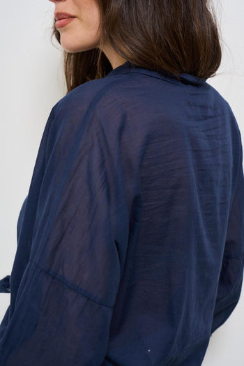 Camicia donna blu notte - 4