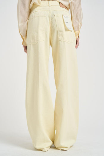 Jeans donna Mia in denim giallo - 4