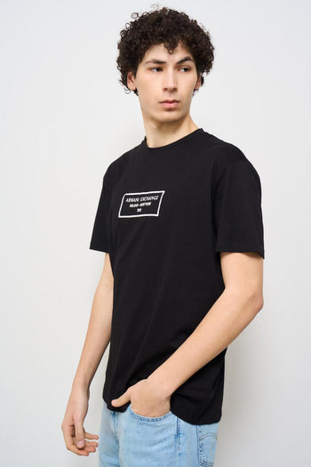 T-shirt uomo girocollo nera - 3