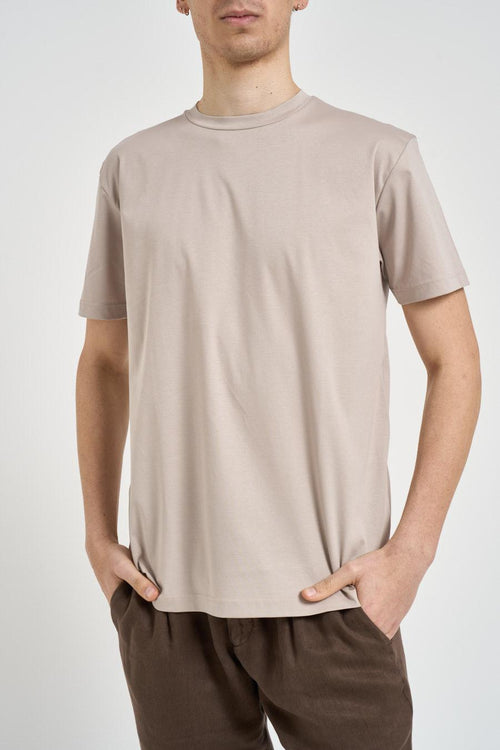 T-shirt uomo girocollo beige