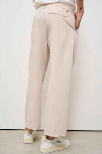 Pantalone uomo a palazzo panna - 6