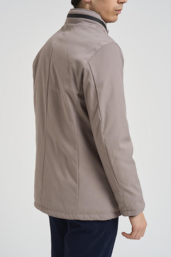 Giubbotto trench uomo grigio chiaro - 4