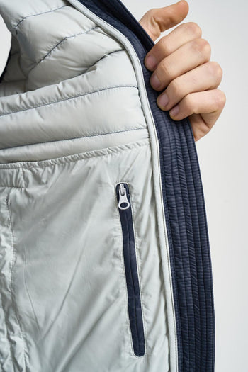 Gilet uomo piumino trapuntato blu - 6