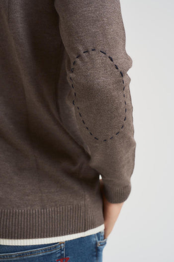 Maglia uomo girocollo tortora - 4