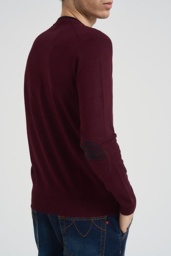 Maglia uomo girocollo bordeaux - 3