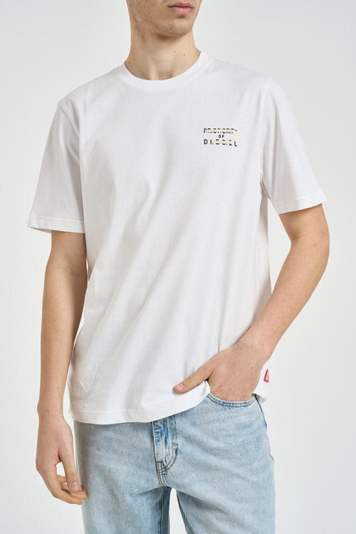 T-shirt uomo girocollo bianca