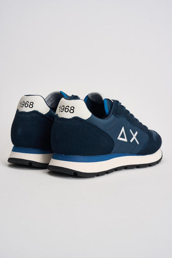 Sneakers uomo in suede blu - 7