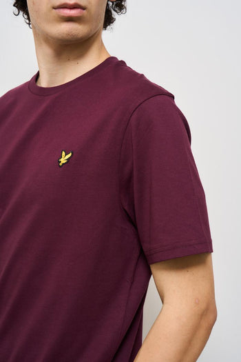 T-shirt uomo girocollo bordeaux - 3