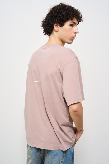 T-shirt uomo girocollo rosa - 4