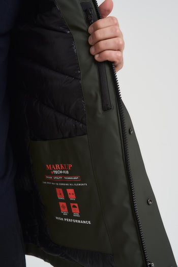 Giubbotto uomo verde militare - 8