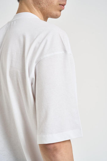 T-shirt uomo girocollo bianca - 4